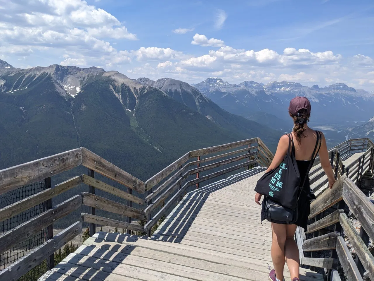 A picture of me overlooking the Canadian Rockies in Banff, Alberta